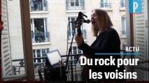 Confinement à Paris : Léa, 17 ans joue du rock à sa fenêtre