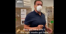 Arnold Schwarzenegger  donates $1,000,000 in masks to hospital workers in Los Angeles