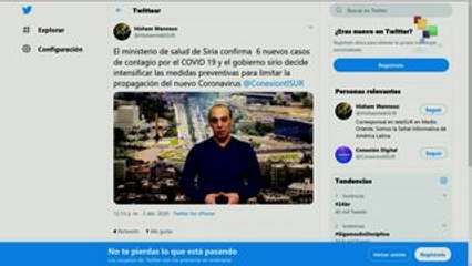 Siria suma 16 casos de COVID-19 e intensifica medidas