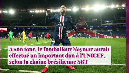 Coronavirus : Neymar fait un énorme don à l'UNICEF