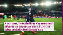Coronavirus : Neymar fait un énorme don à l'UNICEF