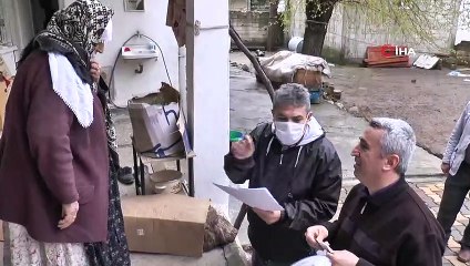 Sosyal yardımlar kapı kapı dağıtılıyor