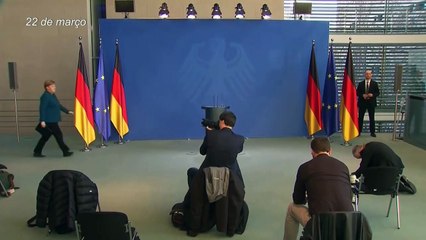Merkel volta ao trabalho; Boris Johnson segue isolado