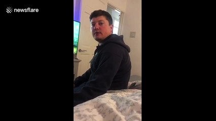 UK man hilariously loses it with partner who won't stop pranking him during COVID-19 lockdown