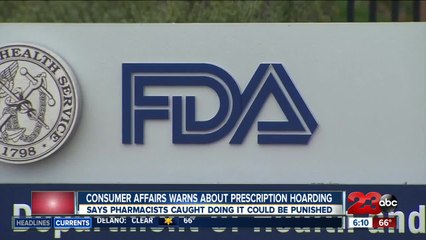 Consumer Affairs Warns about Prescription Hoarding