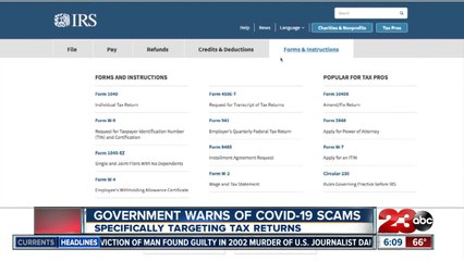 Government Warns of COVID-19 scams