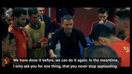 Luis Enrique sends emotional message of solidarity to all of Spain
