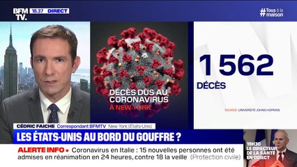 À New York, l'épidémie s'accélère avec 1562 morts liées au coronavirus