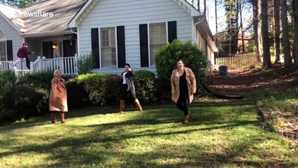 Hilariously sweet friends recreate 'Hamilton' for quarantined birthday buddy in Atlanta