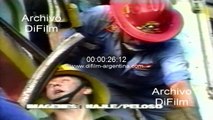 Choque de trenes en Jose C. Paz - Trabajos bomberos voluntarios 1990
