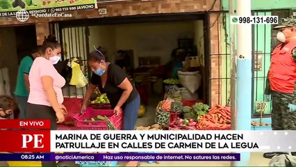 Primera Edición: Marina de Guerra Policía y Municipalidad hacen patrullaje en Carmen de la Legua