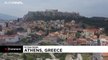 Coronavirus: Drone footage shows life on lockdown in deserted Athens