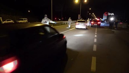 İller arasında seyahat yasağı için denetimler başladı
