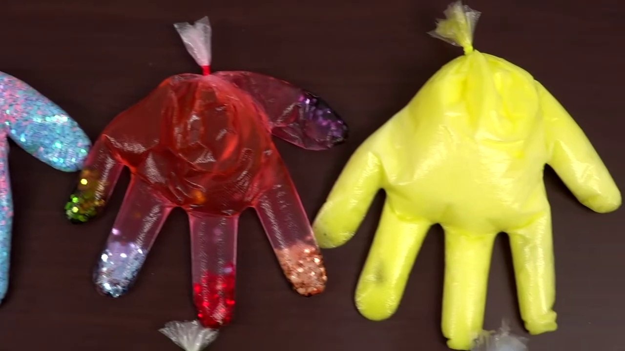 Making DIY Slime with Gloves - Satisfying Slime ASMR #GENiEART -