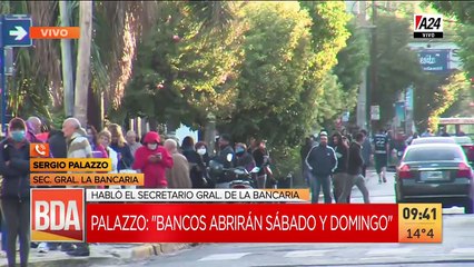 Sergio Palazzo confirmó que abrirán sábado y domingo