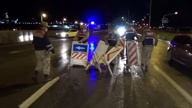 Kahramanmaraş'ta araç giriş çıkışları durduruldu