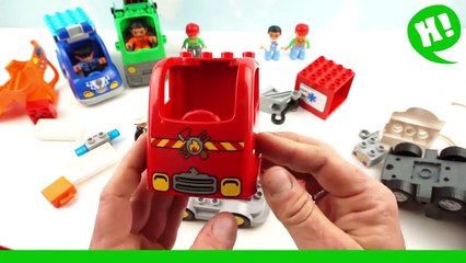 Download Video: Kids Toy Videos US - Camiones de Bomberos para Niños Aprende los Colores con Camiones Video de Juguetes Lego Duplo