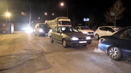 Eskişehir'e araç giriş çıkışı durduruldu