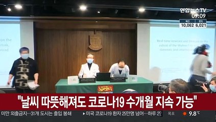 "날씨 따뜻해져도 코로나19 수개월 지속 가능"
