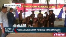 Warga Binaan Lapas Lowokwaru Malang Produksi Hand Sanitizer dan Masker
