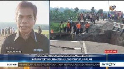 Jembatan di Purwakarta Ambruk, Satu Orang Tewas