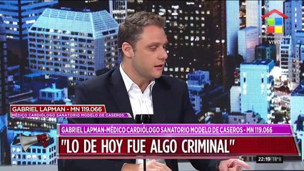 Gabriel Lapman sobre las largas colas: "Lo de hoy fue criminal"