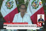 Presidente Vizcarra: casos de coronavirus se elevaron de 1,414 a 1,595 en el país