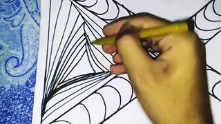 Daily Line Illusion  / Spectacular 3D Pattern / Satisfying Spiral Drawing / Art Therapy | 3d pattern |3d drawing |3d art | easy to draw