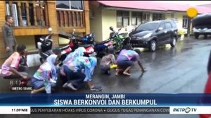 Siswa SMA di Jambi Lakukan Aksi Corat-coret Seragam di Tengah Covid-19