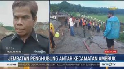 Aktivitas Ekonomi Warga di Purwakarta Terhambat Akibat Jembatan Ambruk