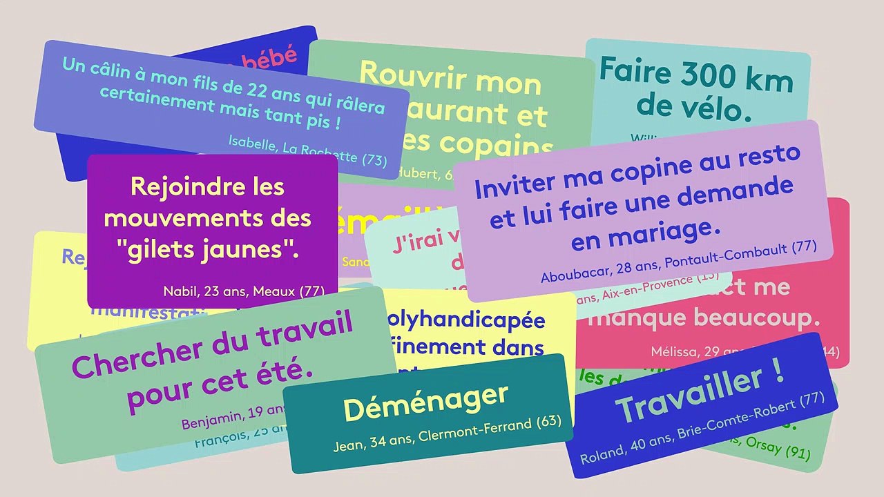 Un burger entre amis ? Une virée à la montagne ? Et vous, que ferez-vous quand le confinement sera levé ?