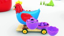 Learn Colors With Surprise Eggs And Toy Vehicles Toy Cars For Kids
