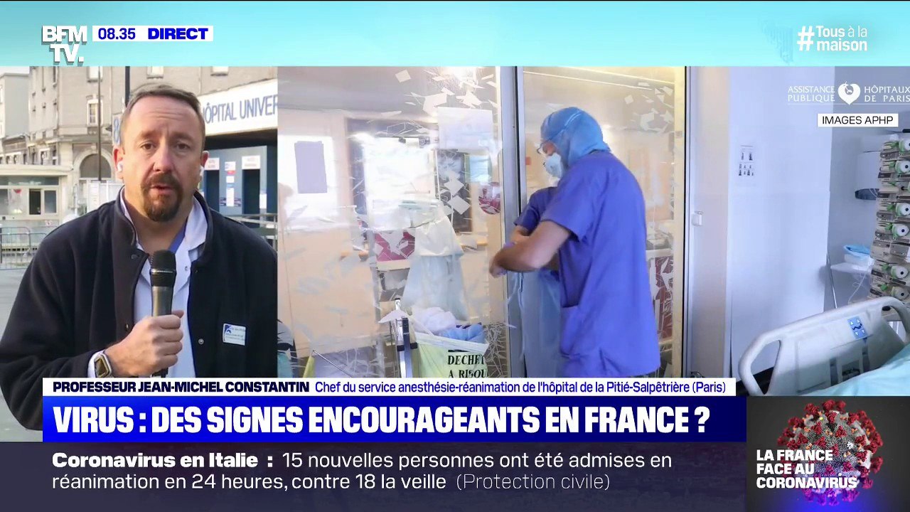Jean-Michel Constantin (chef du service de réanimation à la Pitié-Salpêtrière): "On a de nouveau un peu d'avance sur l'épidémie"