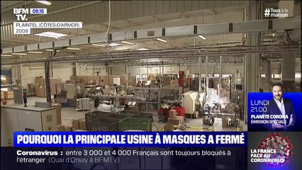 Pourquoi la principale usine à masques française, située à Plaintel dans les Côtes d'Armor, a-t-elle fermé ?