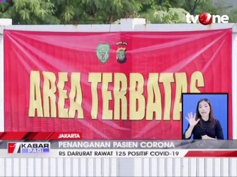 Rumah Sakit Darurat Rawat 125 Positif Covid-19
