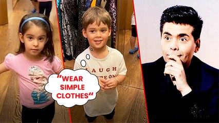 Karan Johar's Kids MAKE FUN Of His Clothes