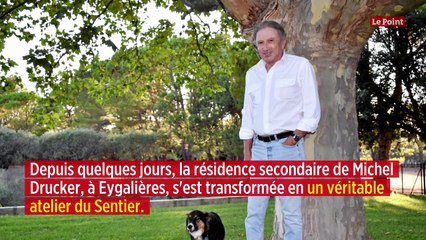 Michel Drucker fabrique des masques pour ses voisins