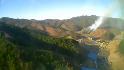 강원도 춘천에서 산불...헬기 4대 진화 중 / YTN