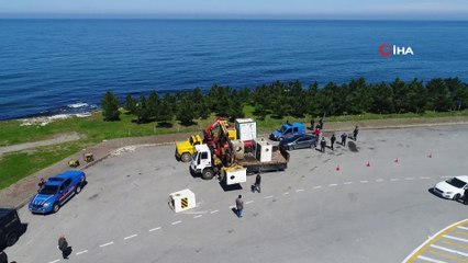 Trabzon'un giriş ve çıkışlarında yasaklar kapsamında kontrol noktaları oluşturuldu