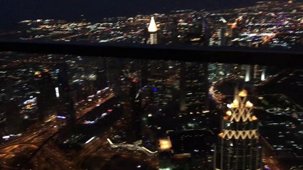 dubai by night burj khalifa