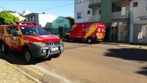 Mulher prende o seio em cilindro no Bairro Claudete