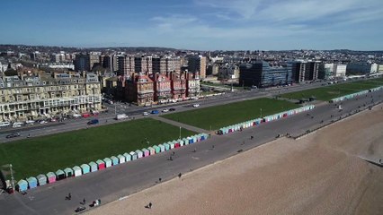 Hove drone footage lockdown