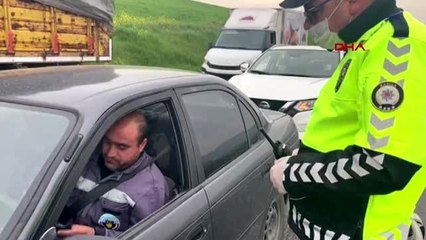 İzmir sınırında araç giriş - çıkışları durduruldu