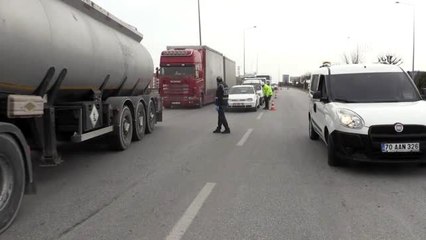 Araç giriş çıkışları durduruldu