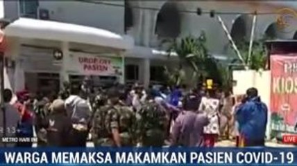 Keluarga Memaksa Ingin Makamkan Jenazah Pasien Covid-19