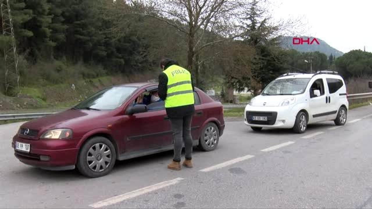 Manisa'ya giriş çıkışlarda sıkı koronavirüs tedbiri