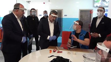 Vali Kaymak: “İlimizde yoğun bir şekilde maske üretilmesi lazım”