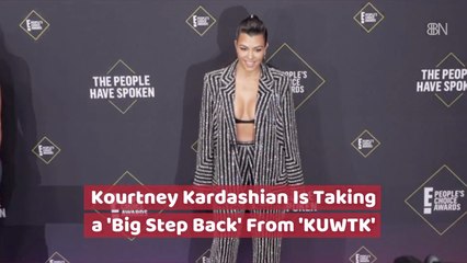 Kourtney Kardashian Takes A Step Back