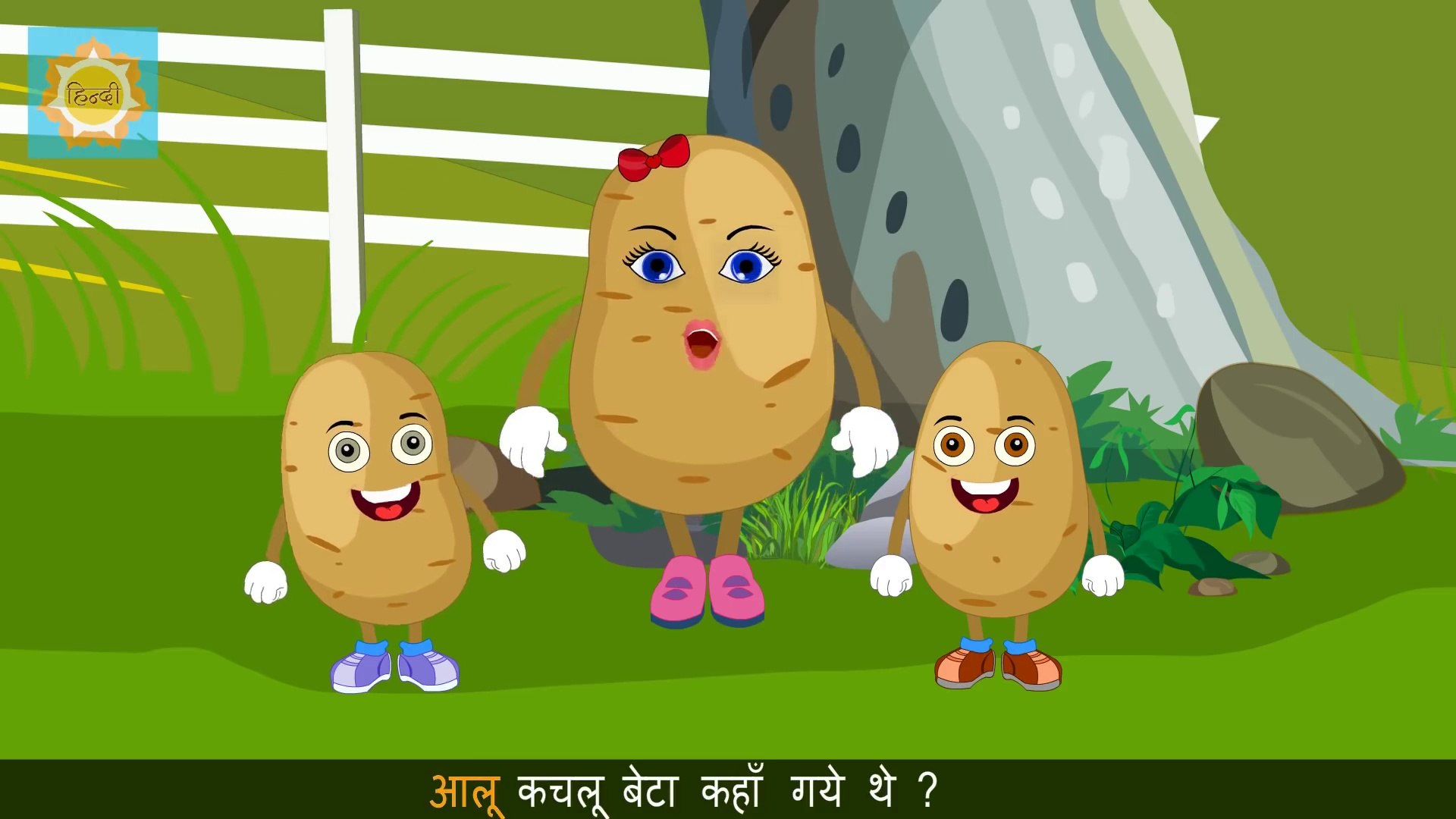 Aloo Kachaloo Beta Kahan Gaye The | Hindi Nursery Rhymes Collection For  Kids | Hindi Cartoon - video Dailymotion