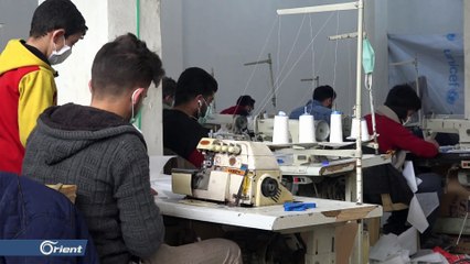 مشغل لتصنيع الكمامات الطبية بالمناطق المحررة لمكافحة إنتشار فيروس كورونا